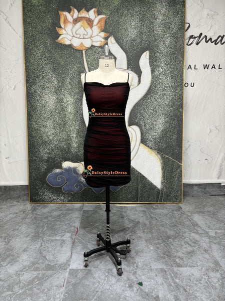 Vintage Sheath Mini Black and Red Homecoming Dress daisystyledress Vintage Sheath Mini Black and Red Homecoming Dress daisystyledress