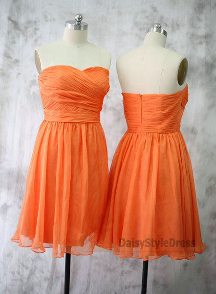 Knee Length Sweetheart Bridesmaid Dress