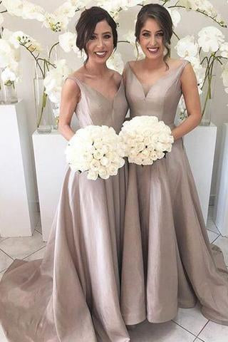 grey bridesmaid dress