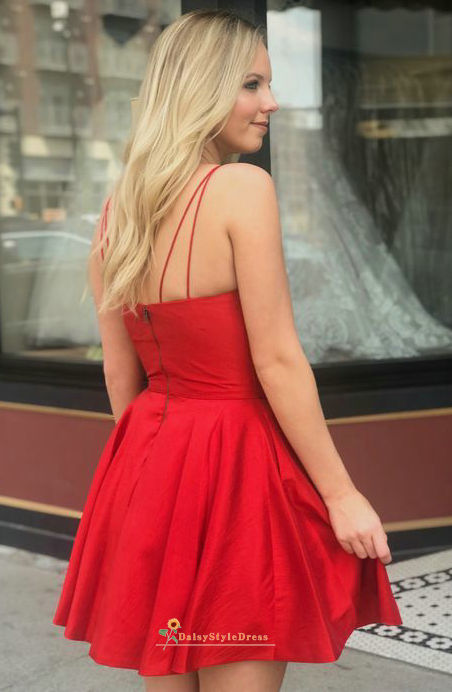 cheap red homecoming dress