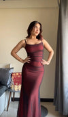 Vintage Sheath Black and Red Party Dress