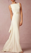 satin wedding dress