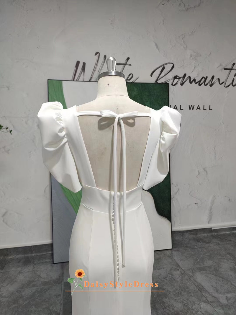 Backless Mermaid Wedding Dress