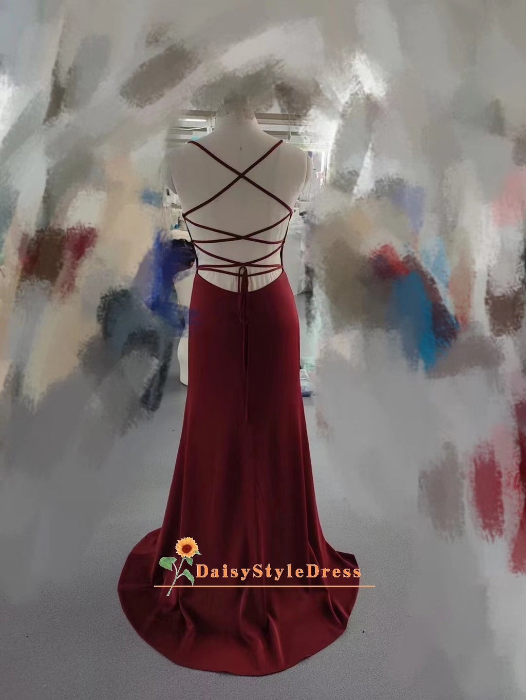 Sleeveless Red Party Dress