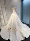 Ball Gown Soft Satin Long Wedding Dress
