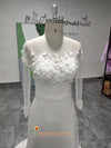Boho Style Sheer Bridal Gown