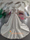 Bown Gown Lace Wedding Dress with Train
