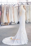 Classic Mermaid Half Sleeve Lace Wedding Dress