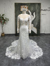 Classic Mermaid Long Sleeve Lace Wedding Dress