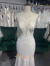 Classic Mermaid Sheer Lace Wedding Dress