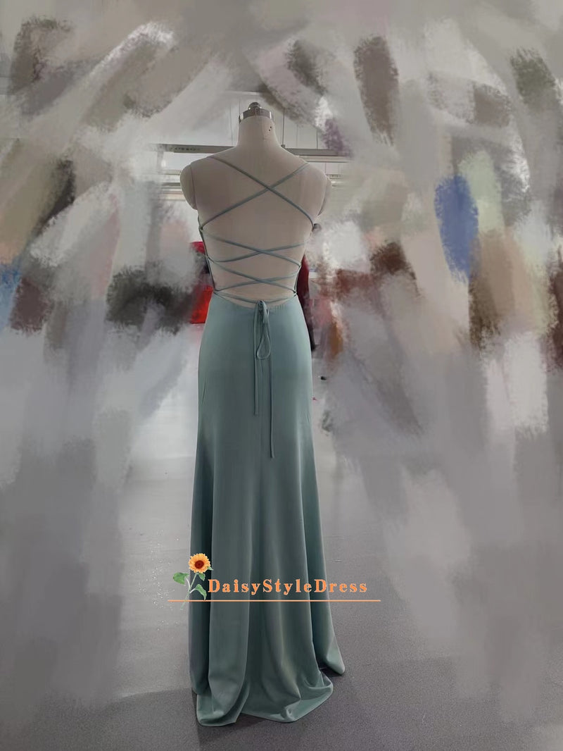 Sleeveless Blue Party Dress