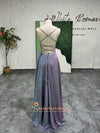 Backless Silver Party Dress