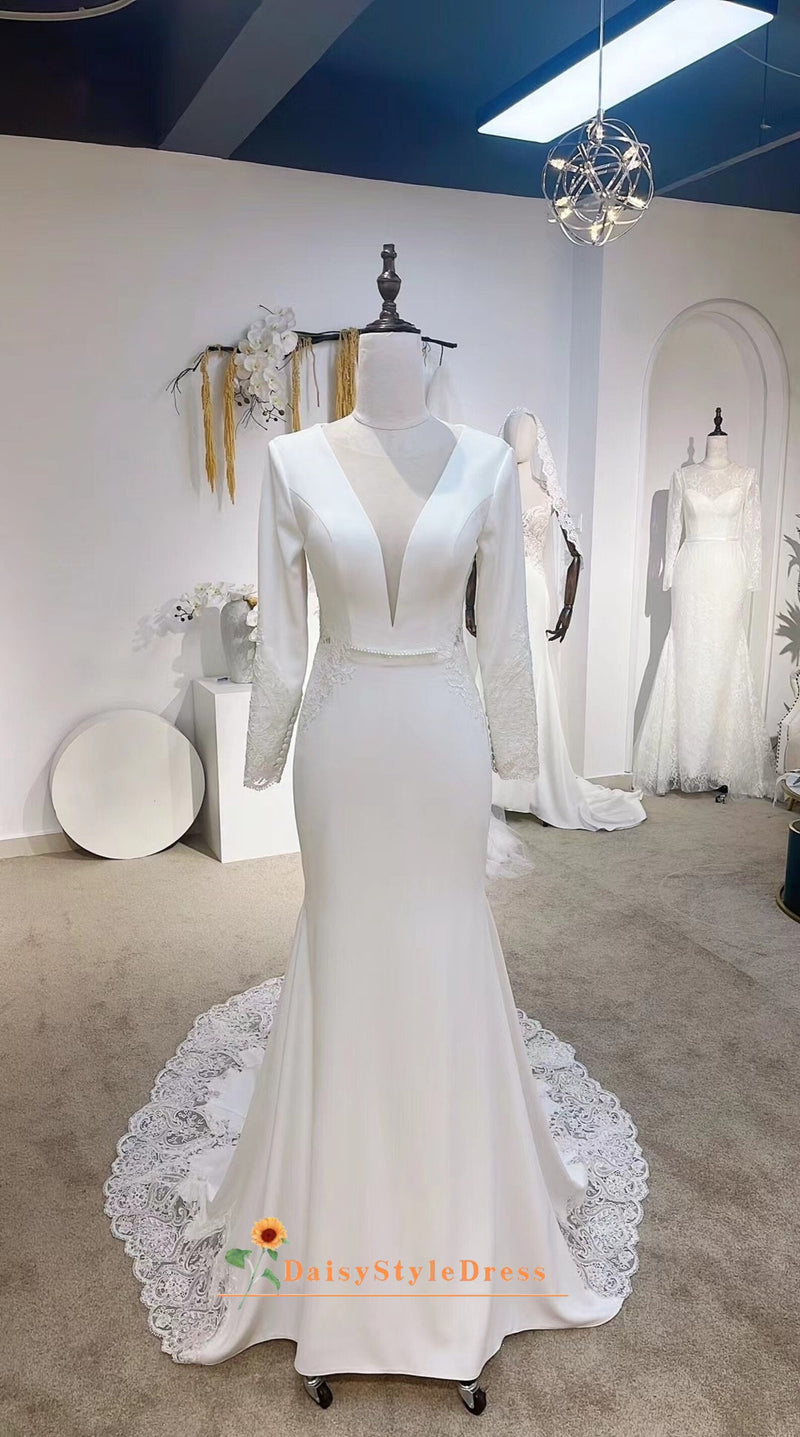 long sleeve wedding dress