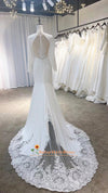 illusion back wedding dress