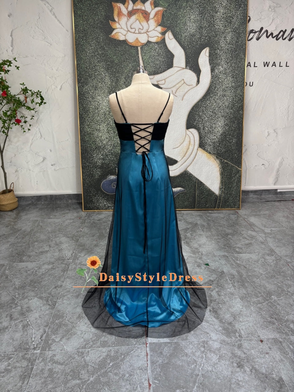 Vintage Blue 90S Prom Dress