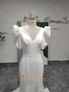 Half Puff Sleeve Wedding Gown
