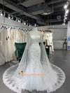 Fashion Mermaid Long Sleeve Lace Wedding Dress