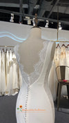 Fit and Flare Backless Wedding Dress