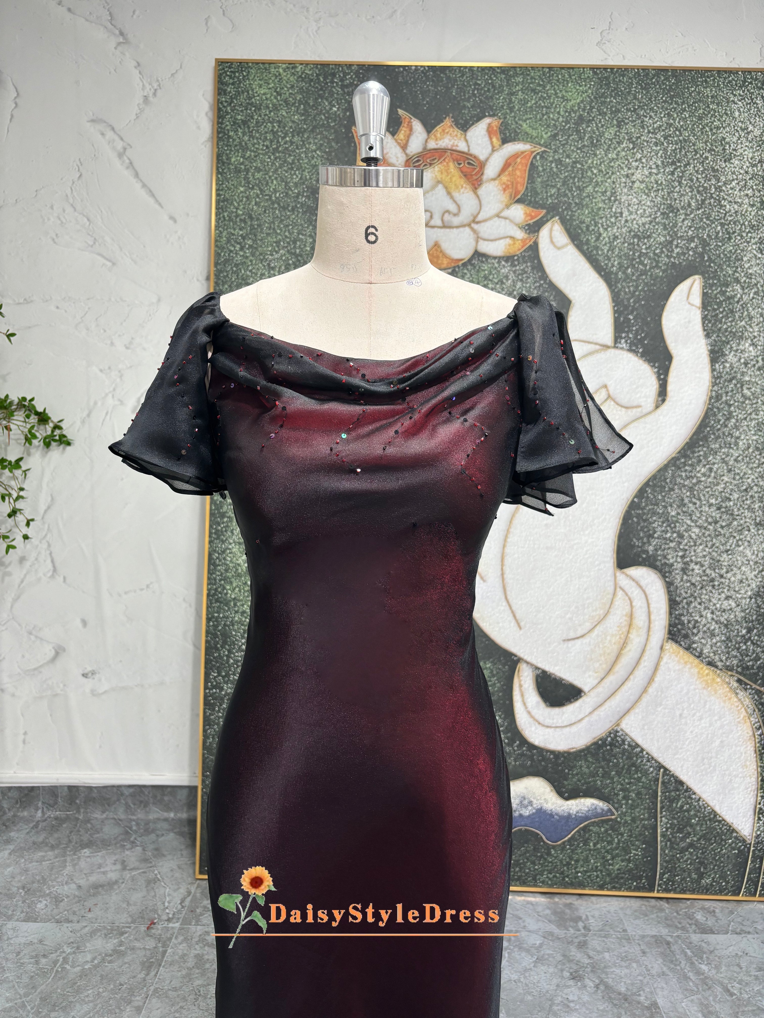 Black and Red Vintage Prom Dress – daisystyledress
