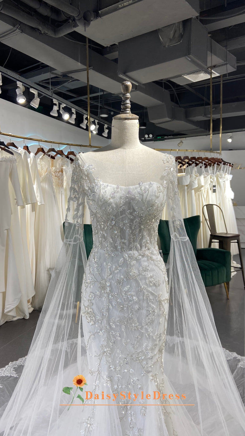 Fit and Flare Ivory Wedding Dress