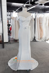 Fit and Flare Crepe Wedding Gown