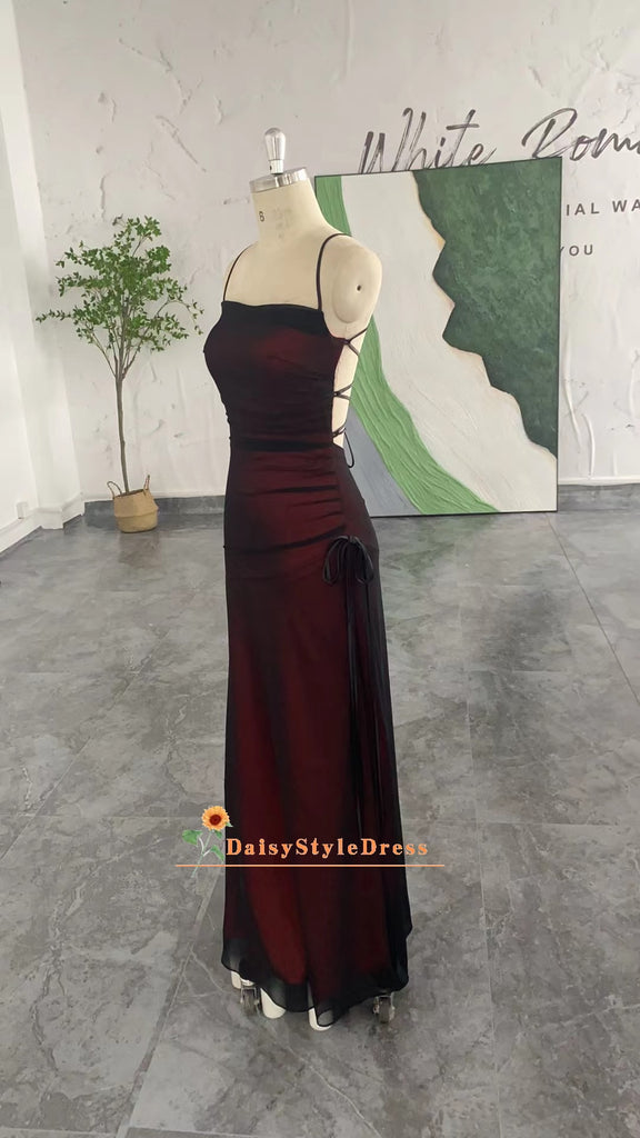 open lace back dress UZN Scoop Neck Sequin Prom Dresses for Women Slit Sparkly Spaghetti Straps Party  Gown Tight Junior Prom Evening Gown Black US0 at Amazon Women's Clothing  store