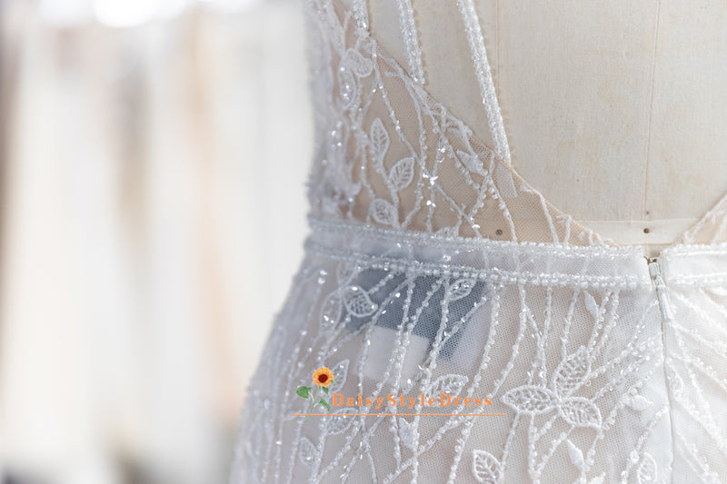 Handmade Beaded Sparkle Wedding Dress