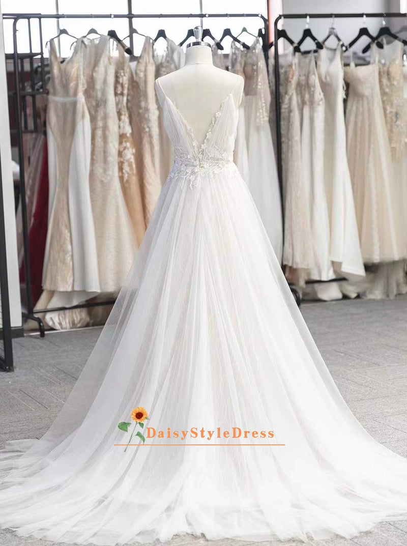 High Quality Soft Tulle Summer Wedding Gown