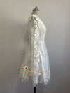 Informal Short Lace Wedding Dress