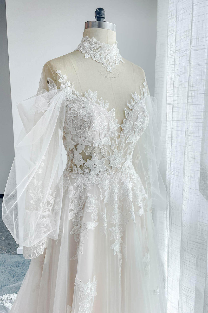Lace Tulle Wedding Dress 