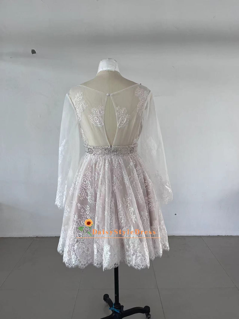 Long Sleeve Boho Wedding Dress
