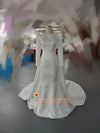 Long Sleeve Minimalist Wedding Gown