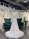 Long Sleeve Sheer Informal Wedding Gown