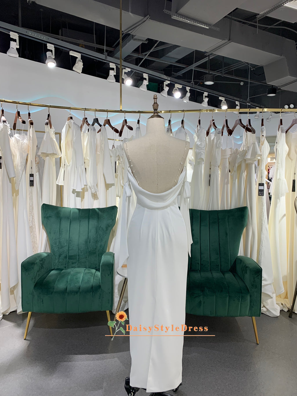 Low Back Informal Bridal Dress