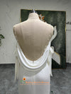 Low Back Simple Wedding Dress