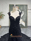 Mermaid Black Lace Wedding Dress