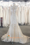 
Mermaid High Quality French Lace Wedding Dress