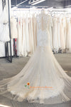 Mermaid High Quality French Lace Wedding Gown