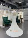  Mermaid Wedding Dress with Detachable Tiered Skirt
