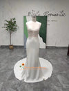 Simple Mermaid Wedding Gown