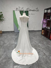Classic Long Sleeve White Bridal Dress
