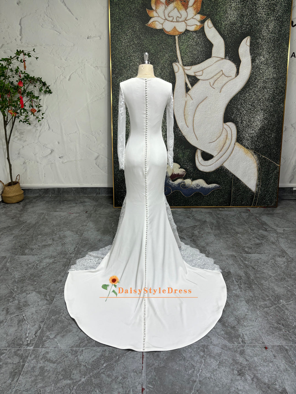 Modest Long Sleeve Wedding Dress
