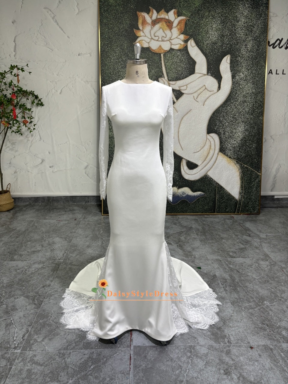 Modest Long Sleeve Wedding Dress