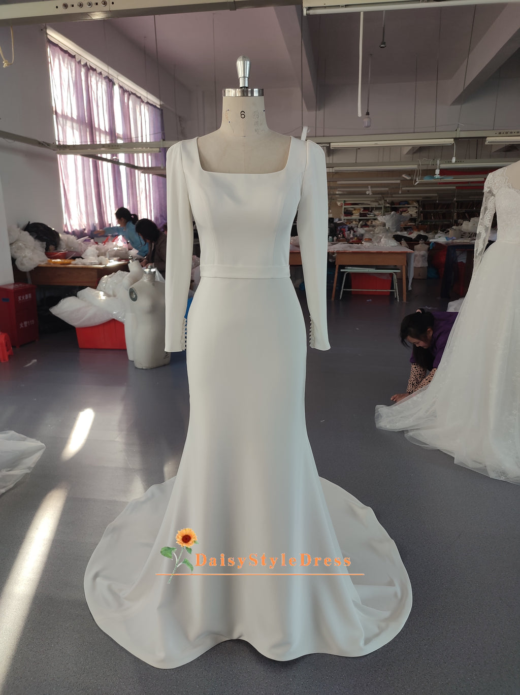 Modest Simple Wedding Gown