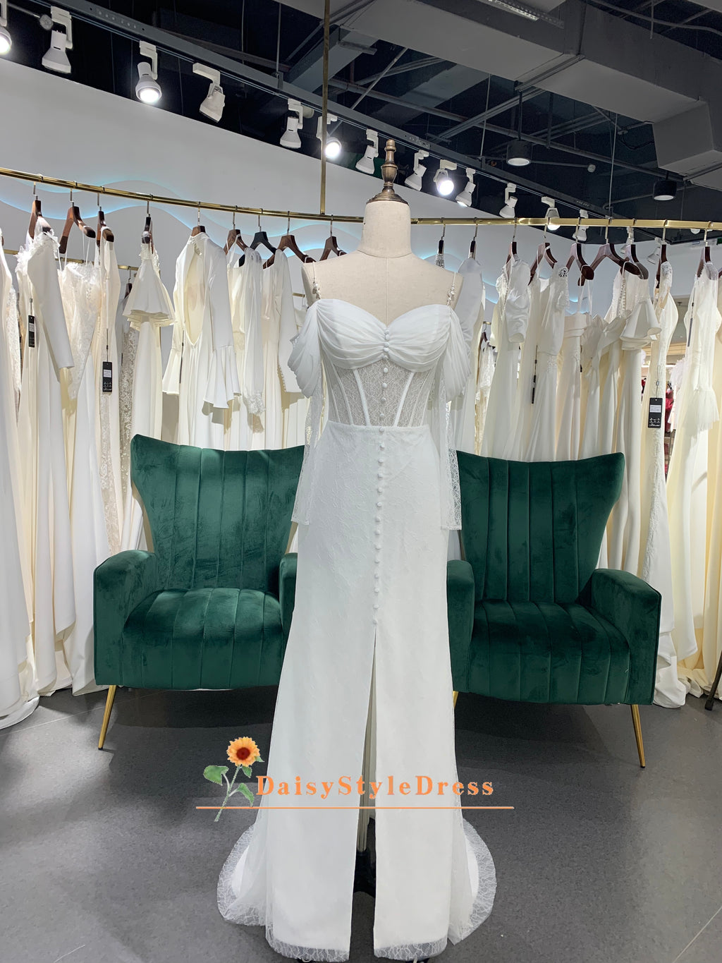 Long Sleeve Boho Wedding Dress