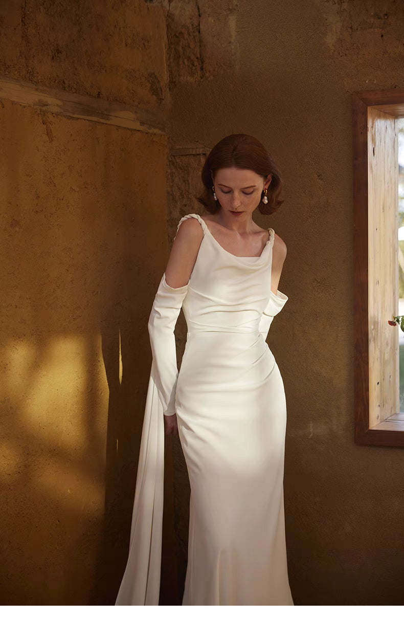 sheath wedding dress