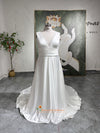 Low Back Plus Size Wedding Dress
