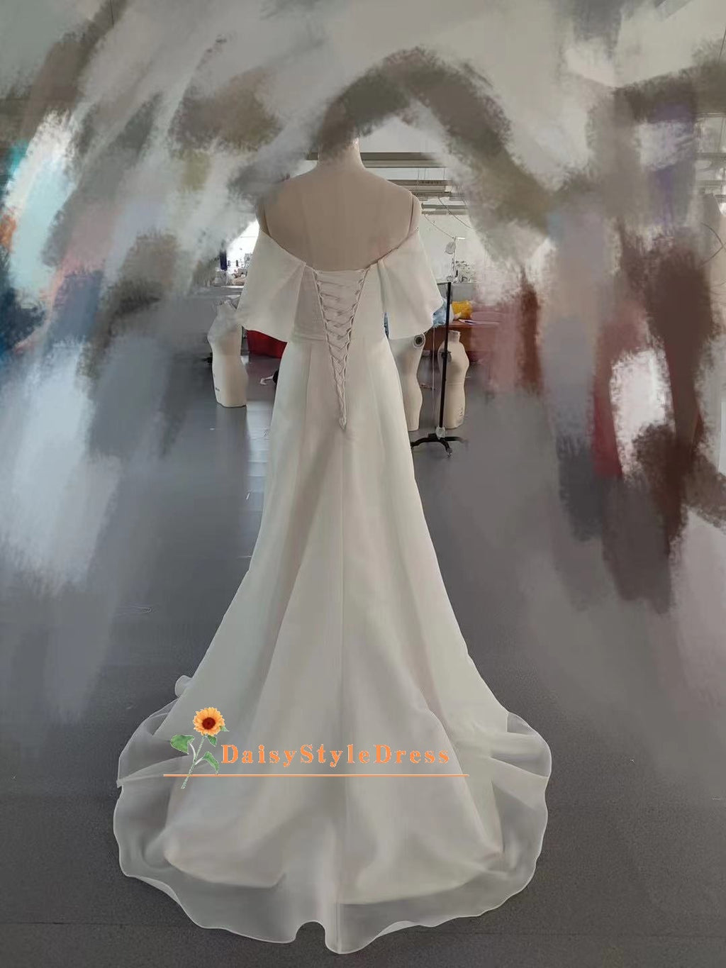 Romantic Off Shoulder Wedding Gown