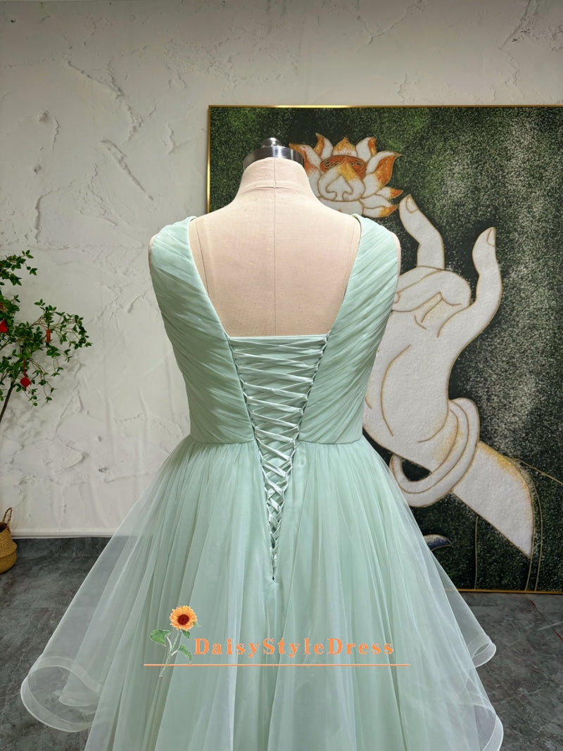 Sage Tulle Party Dress