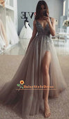Sexy  Handmade Beaded Blush Tulle Wedding Dress